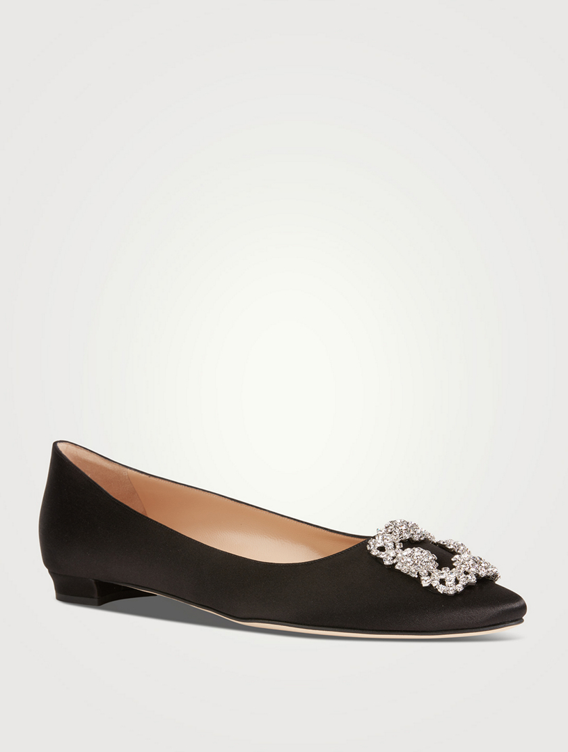 Hangisi Satin Flats