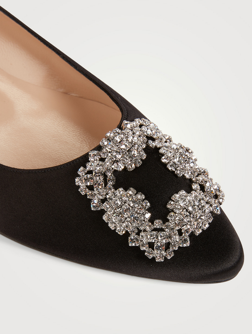 Hangisi Satin Flats