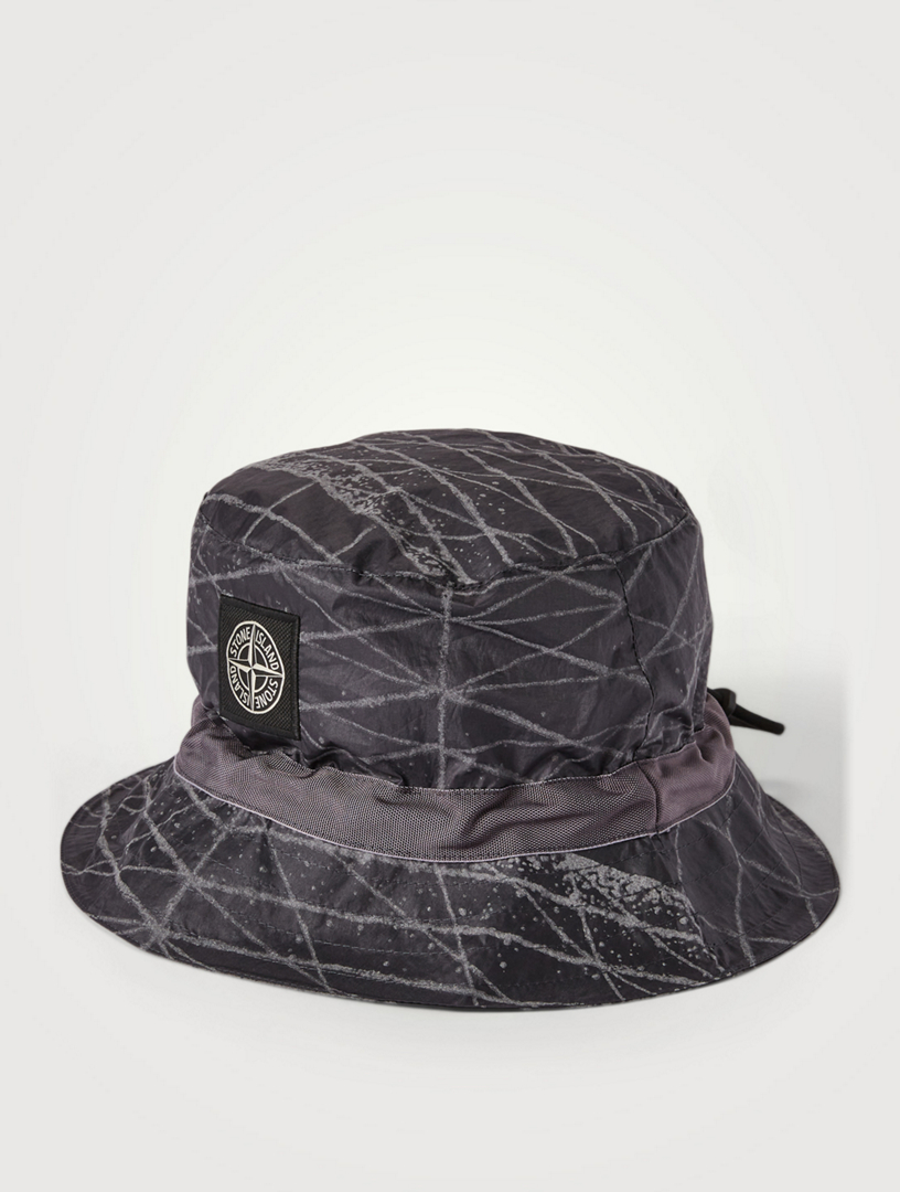 Reflective Grid Lamy Nylon Bucket Hat