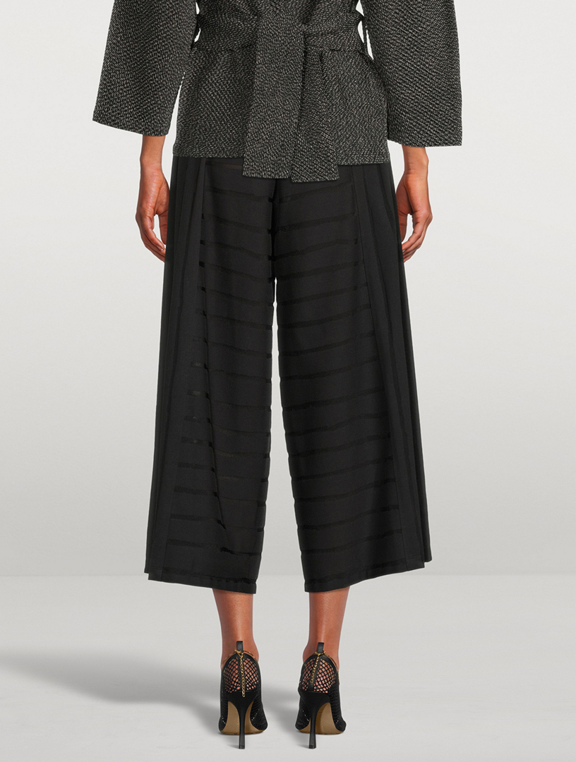 Opal Stripe Cropped Pants
