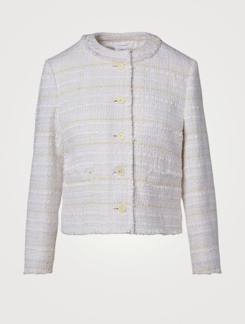 Fray Crewneck Cardigan Jacket
