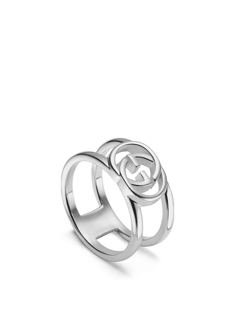 Interlocking G Sterling Silver Ring