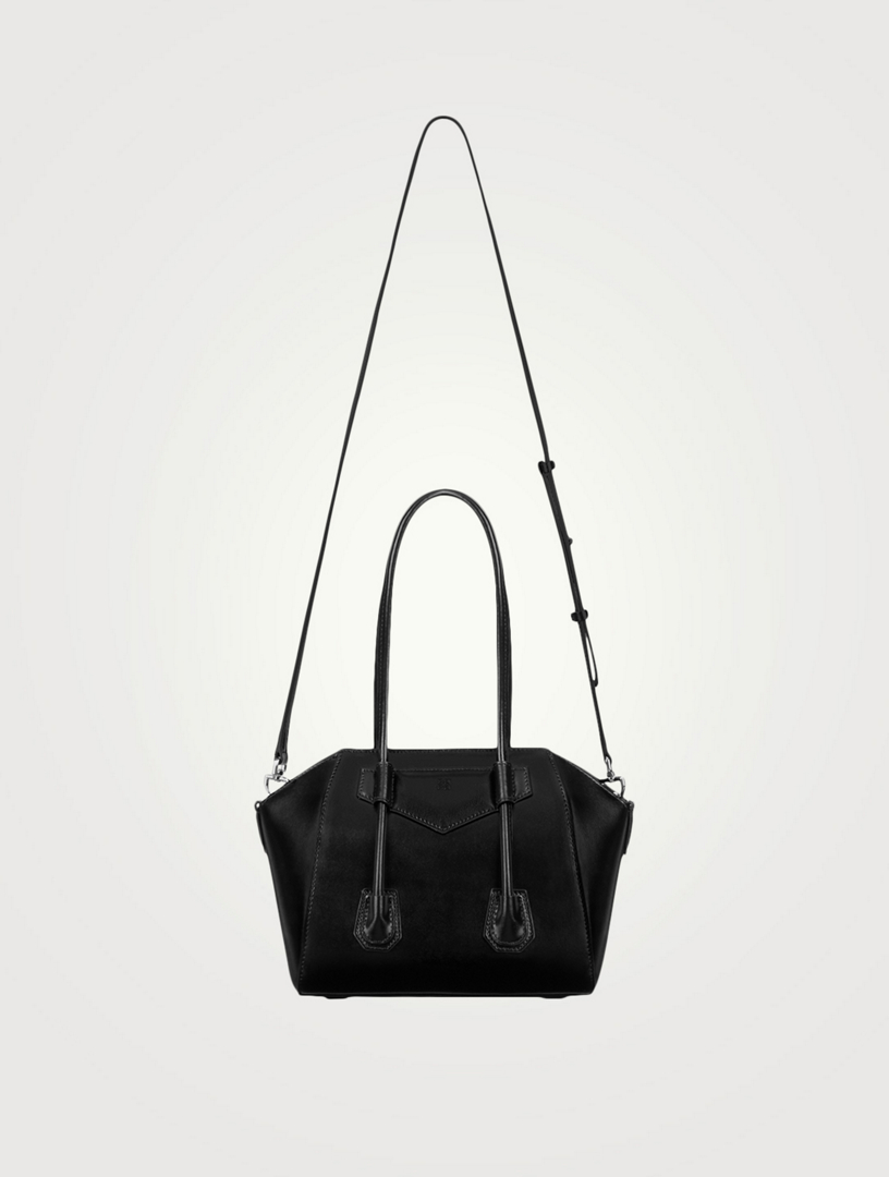 Givenchy Antigona Leather Lock Mini Satchel Bag Black