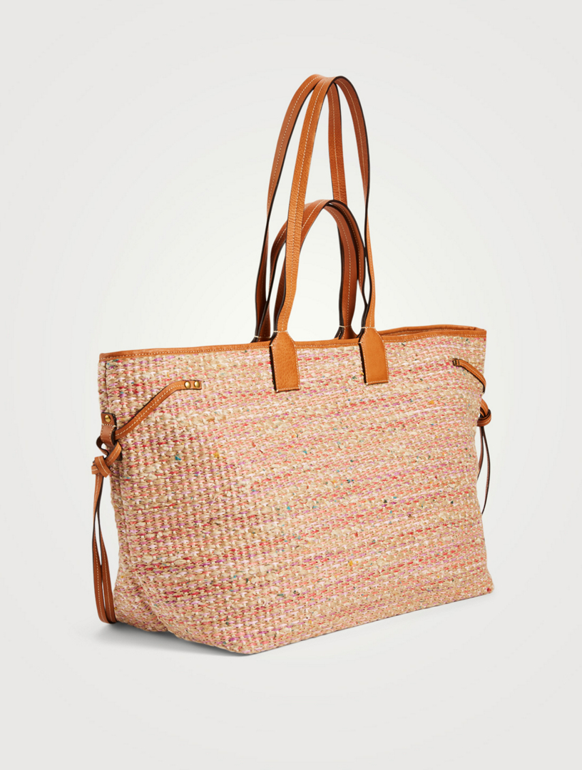 Wydra Woven Jute Shopper Tote Bag