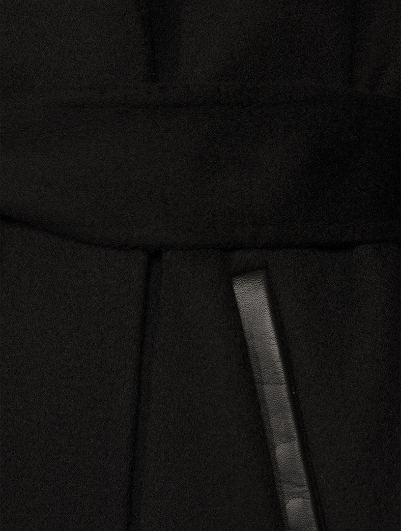 Laila Wool Coat With Waterfall Collar