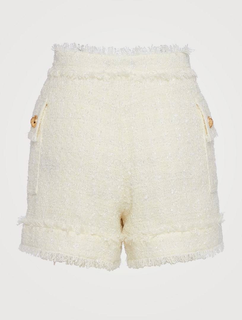 Balmain tweed shorts clearance