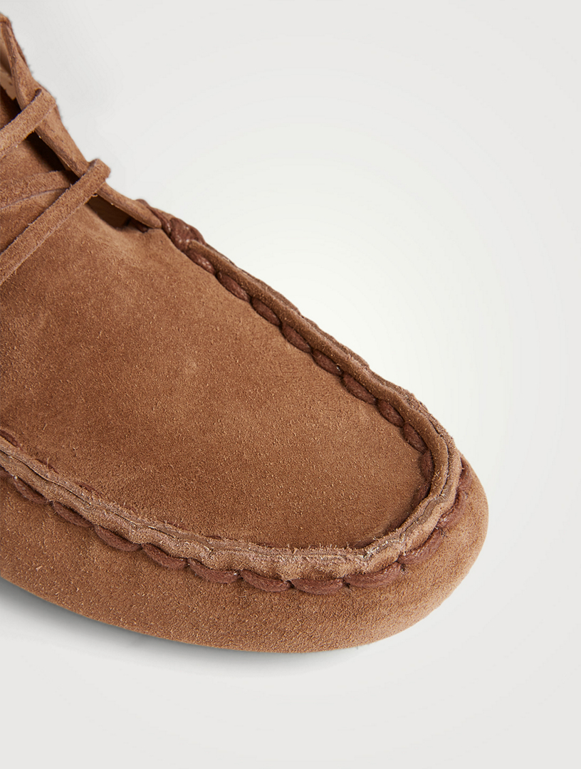 TOD'S Mocassins Gommino en suède à franges Holt Renfrew