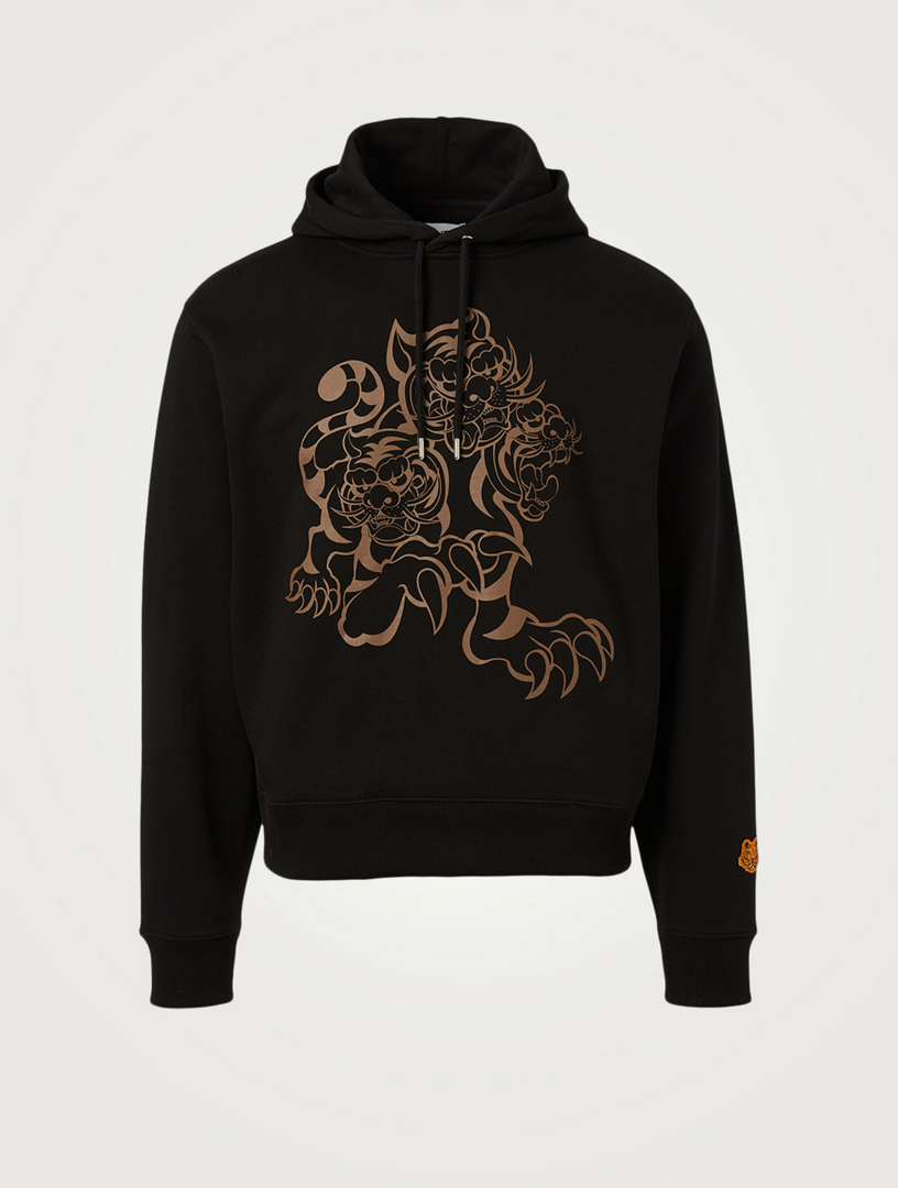 Kenzo Black Kansai Yamamoto Edition Three Tigers Hoodie Kenzo