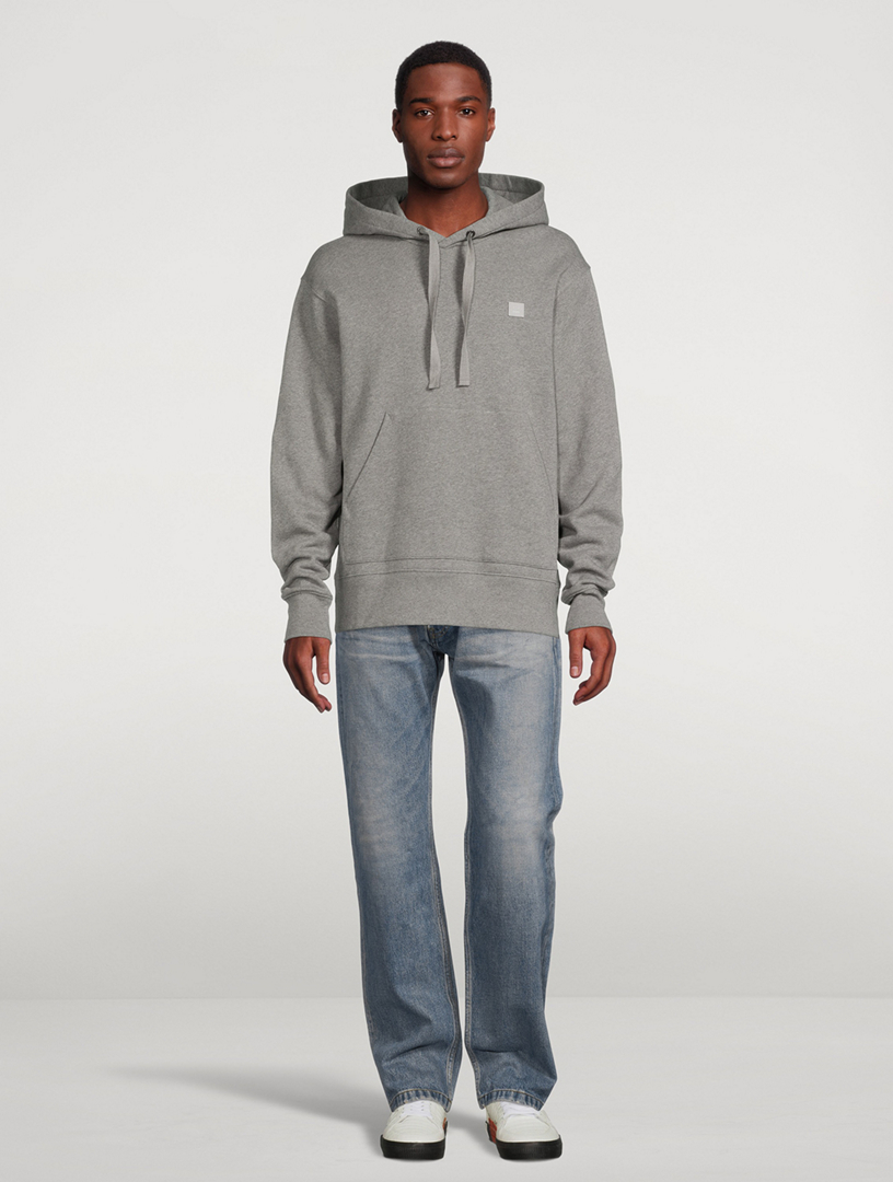 Acne studios ferris outlet face oversized cotton hoodie