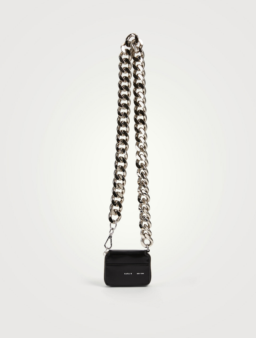 KARA Bike Leather Wallet Chain Crossbody Bag Holt Renfrew