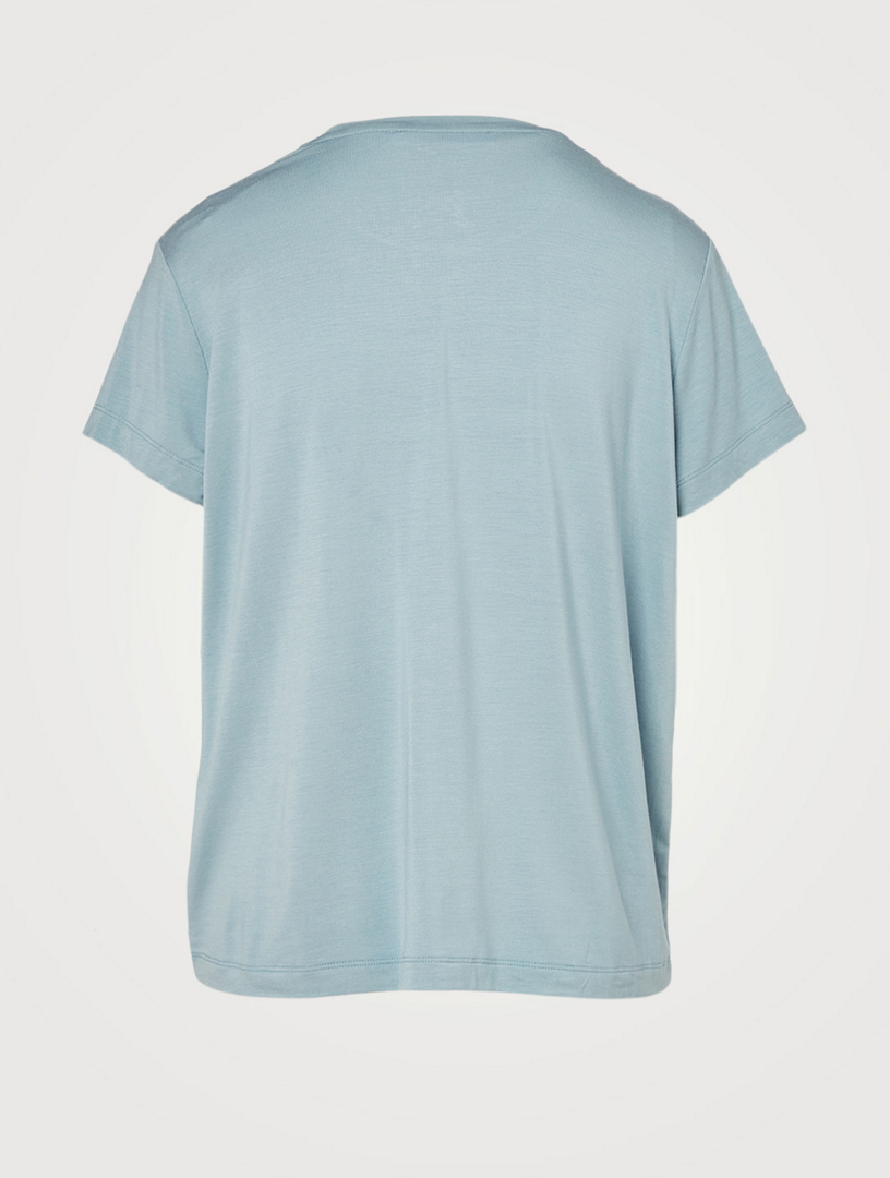 SAMSØE SAMSØE Stiff Modal And Silk Stretch T-Shirt Holt Renfrew