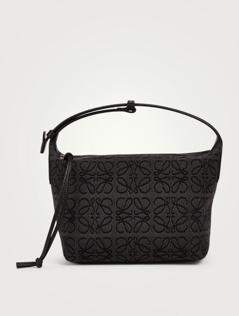 Small Cubi Anagram Jacquard Canvas Shoulder Bag