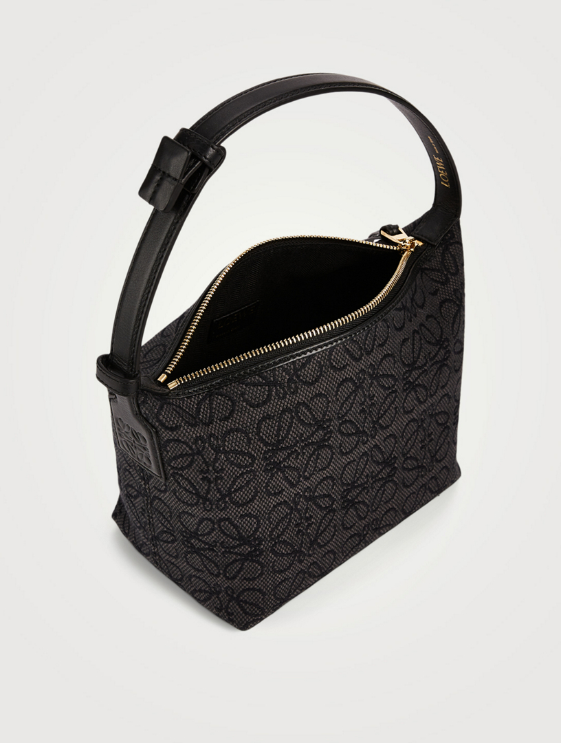 Small Cubi Anagram Jacquard Canvas Shoulder Bag