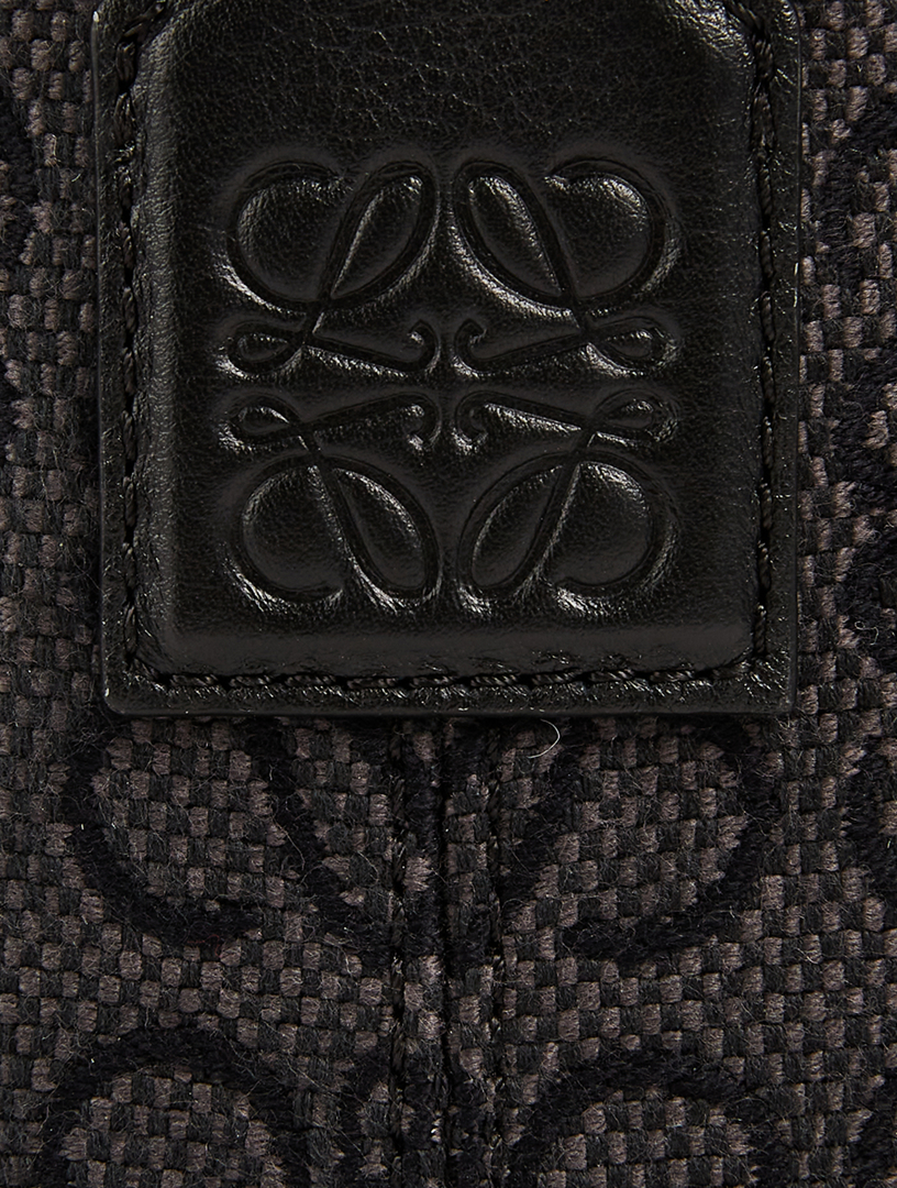 LOEWE Small Cubi Anagram Jacquard Canvas Shoulder Bag | Holt