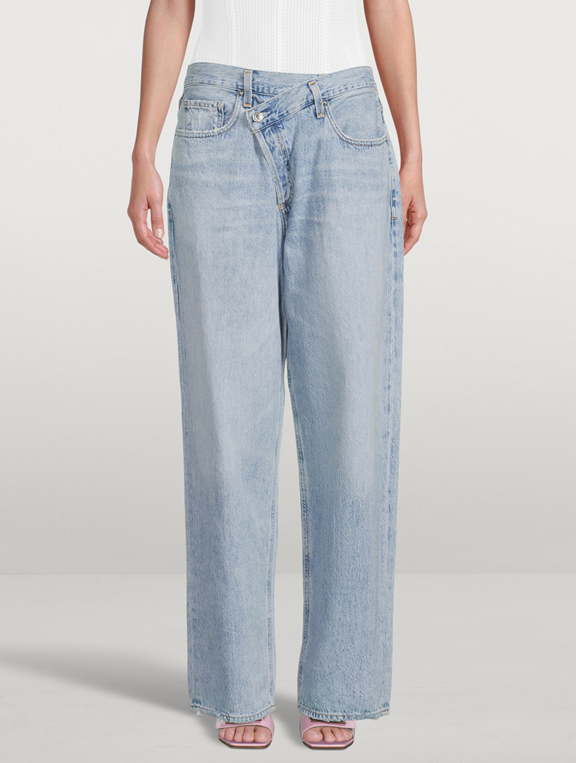 AGOLDE　CRISS CROSS DENIM AGOLDE Criss-Cross Upsized Straight-Leg Jeans | Holt Renfrew