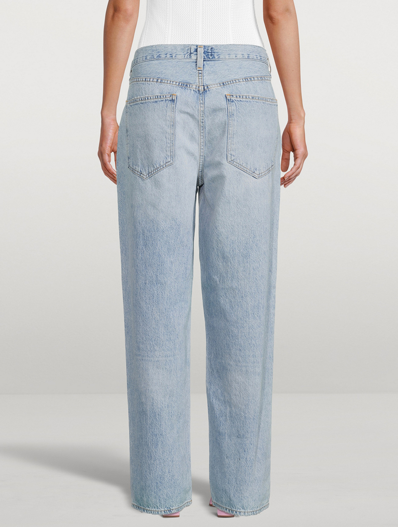 AGOLDE Criss Cross Upsized Jean in Suburbia – manhattan casuals