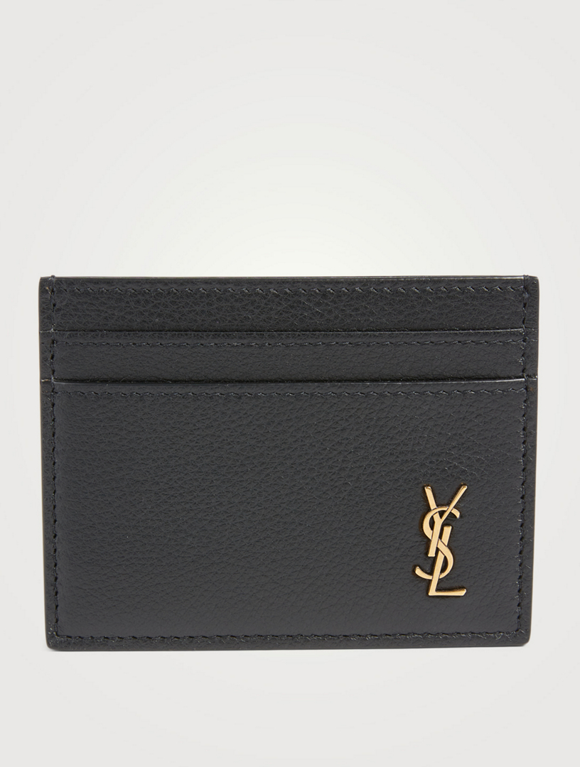 Tiny YSL Monogram Leather Card Holder