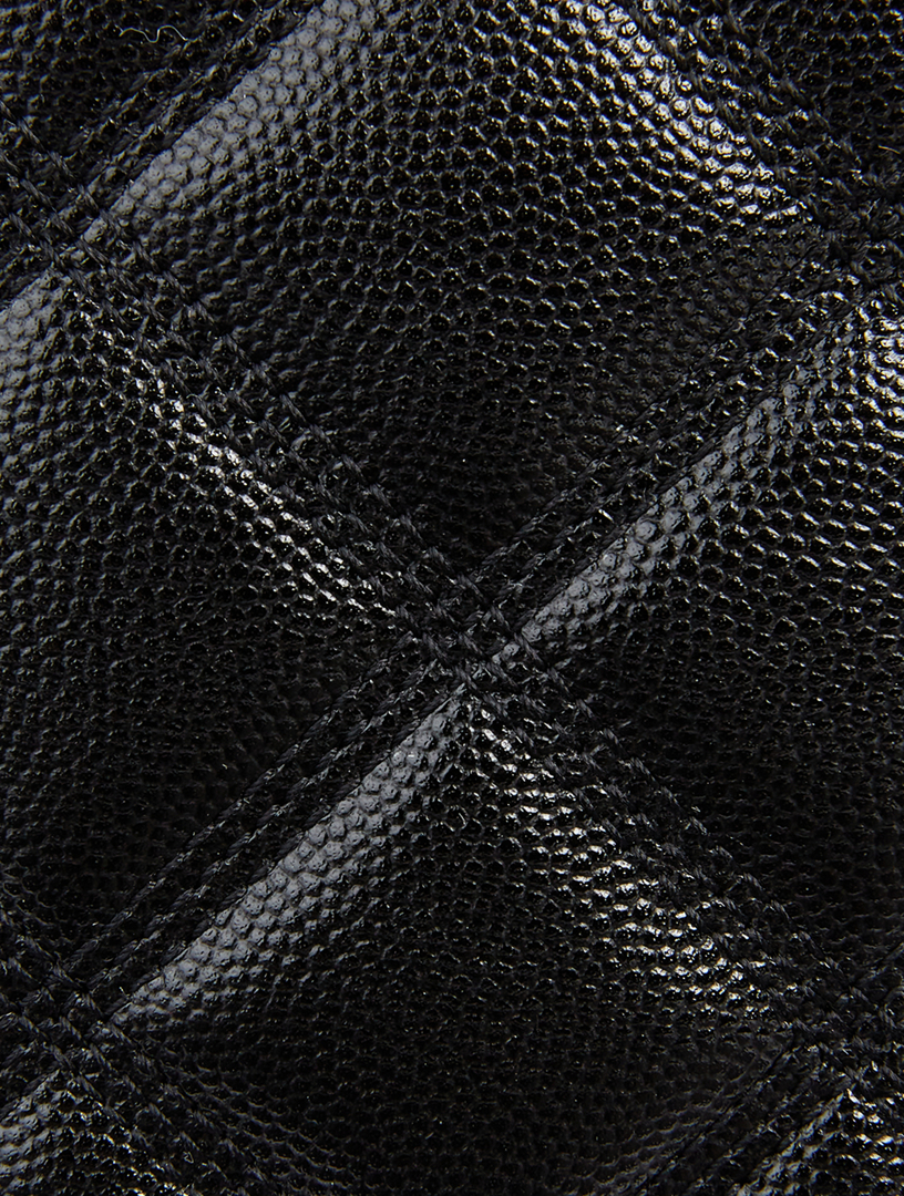 NEW SAINT LAURENT Black Leather 80's Vanity Shoulder Bag Size OS $1690