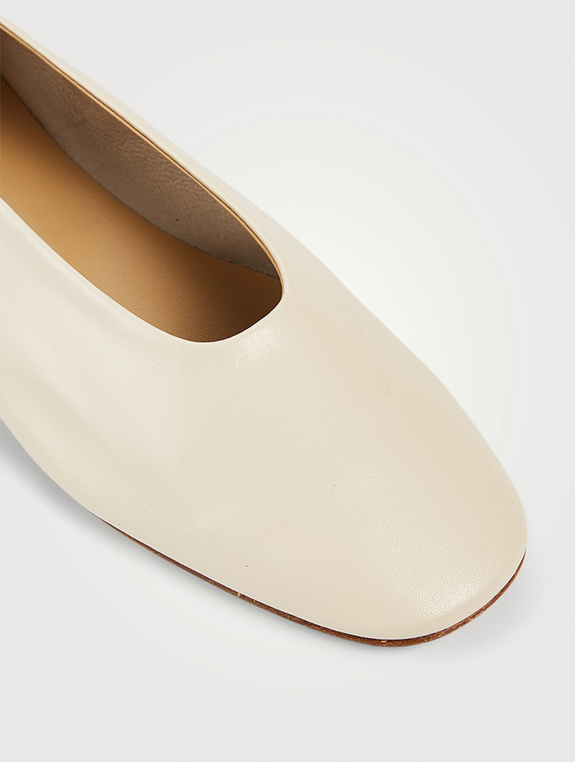 Kristen Leather Ballet Flats