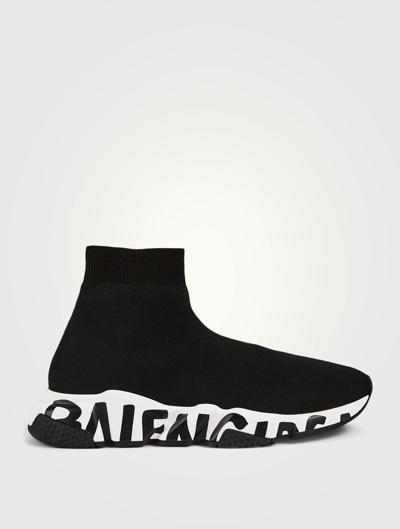 BALENCIAGA Sneakers chaussettes Speed Graffiti en maille technique Holt Renfrew