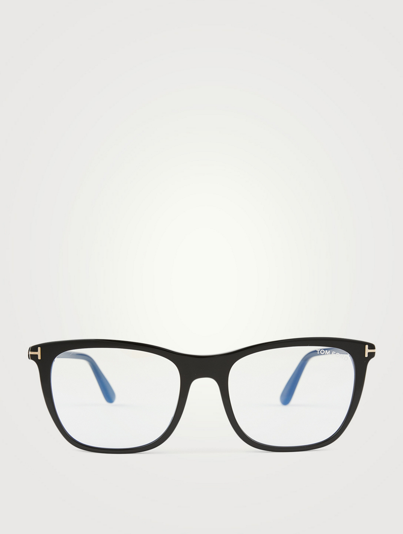 Rectangular Optical Glasses With Blue Block Lenses