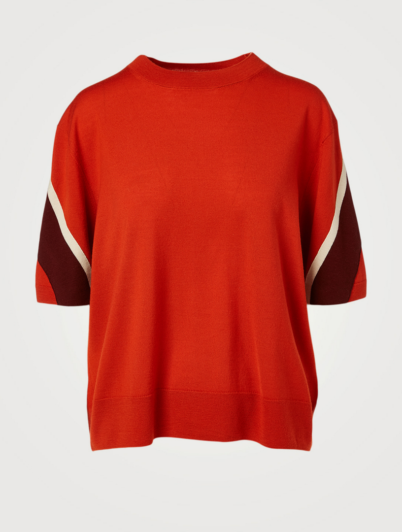 Next Wool Short-Sleeve Sweater