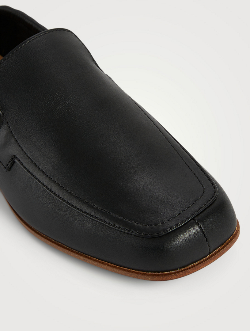 Elasticated Leather Loafers