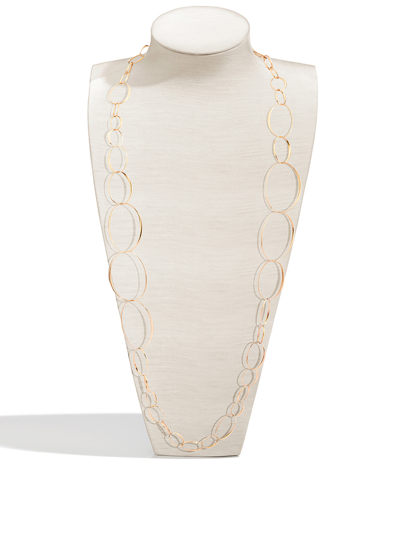 18K Rose Gold Chain Necklace