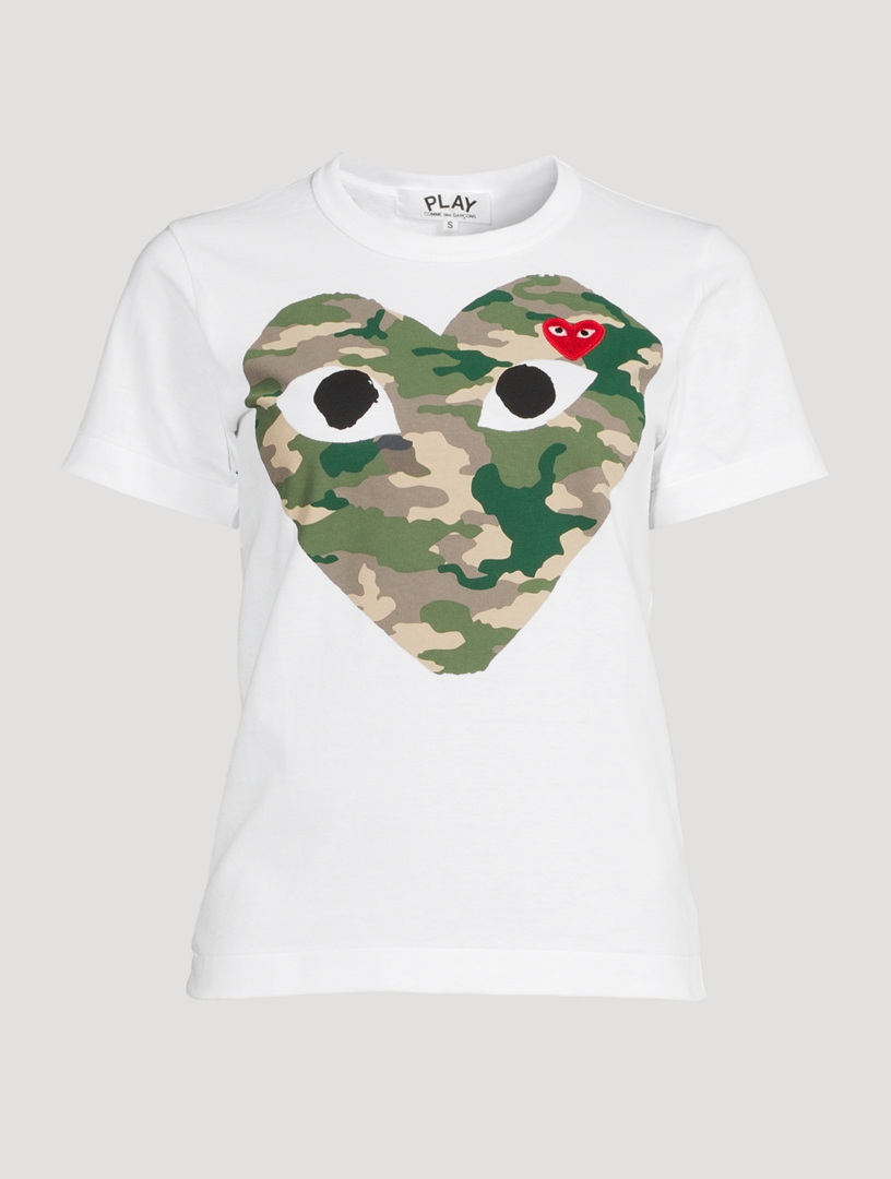 COMME DES GAR ONS PLAY Camo Heart T Shirt Holt Renfrew