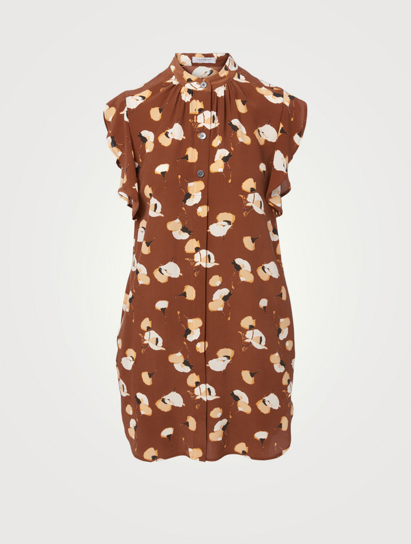 Lorainna Silk Printed Mini Dress