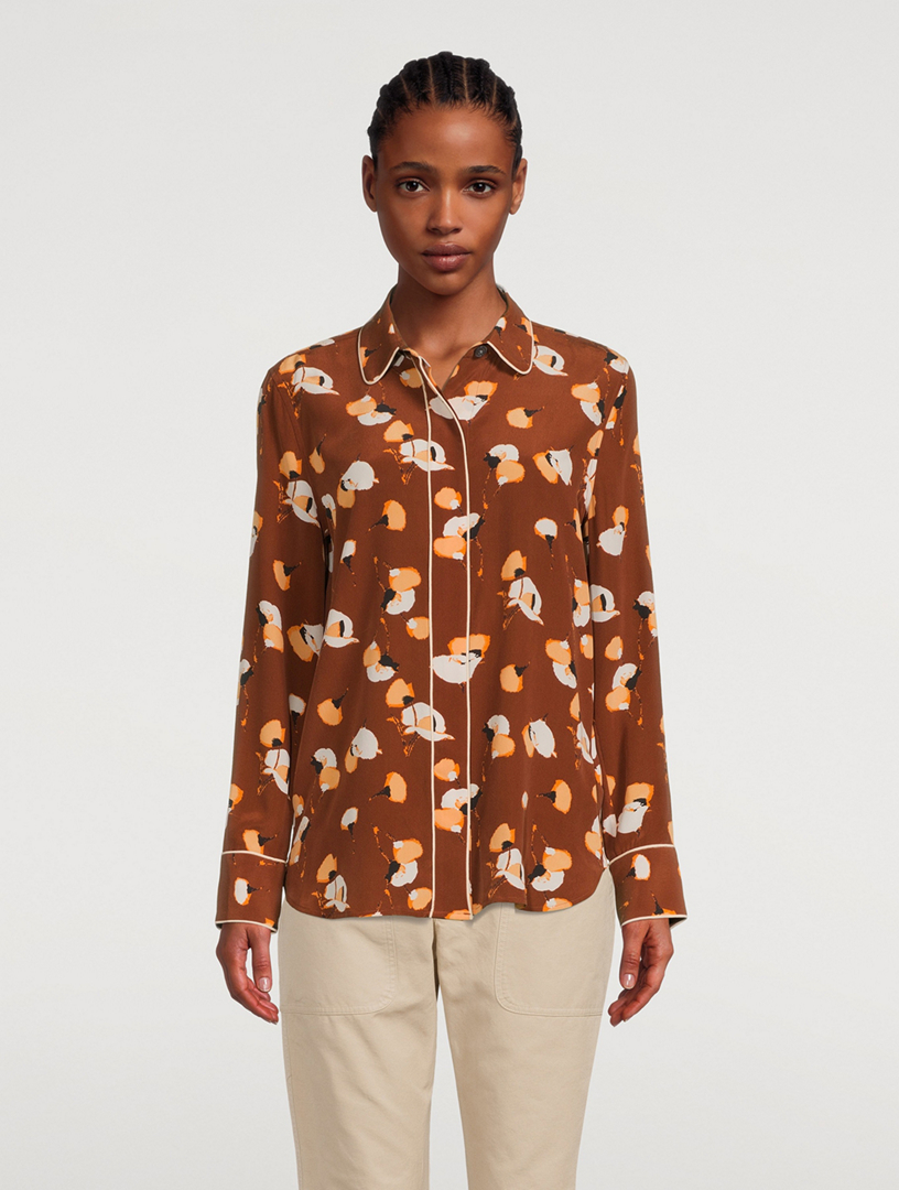 Audete Silk Printed Shirt