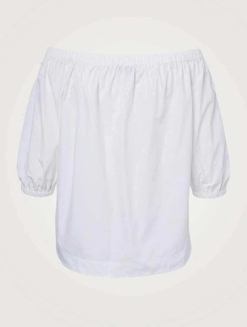 Cotton Off-The-Shoulder Blouse