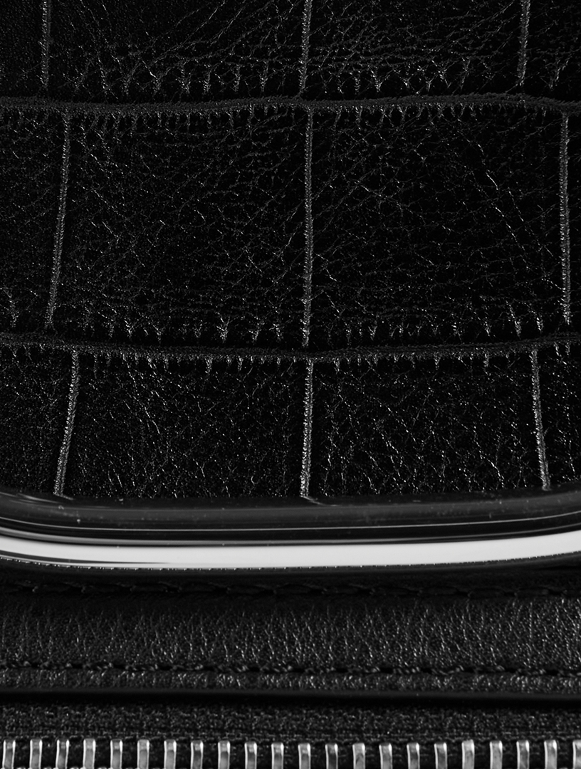 The Short Story Croc-Embossed Leather Bag