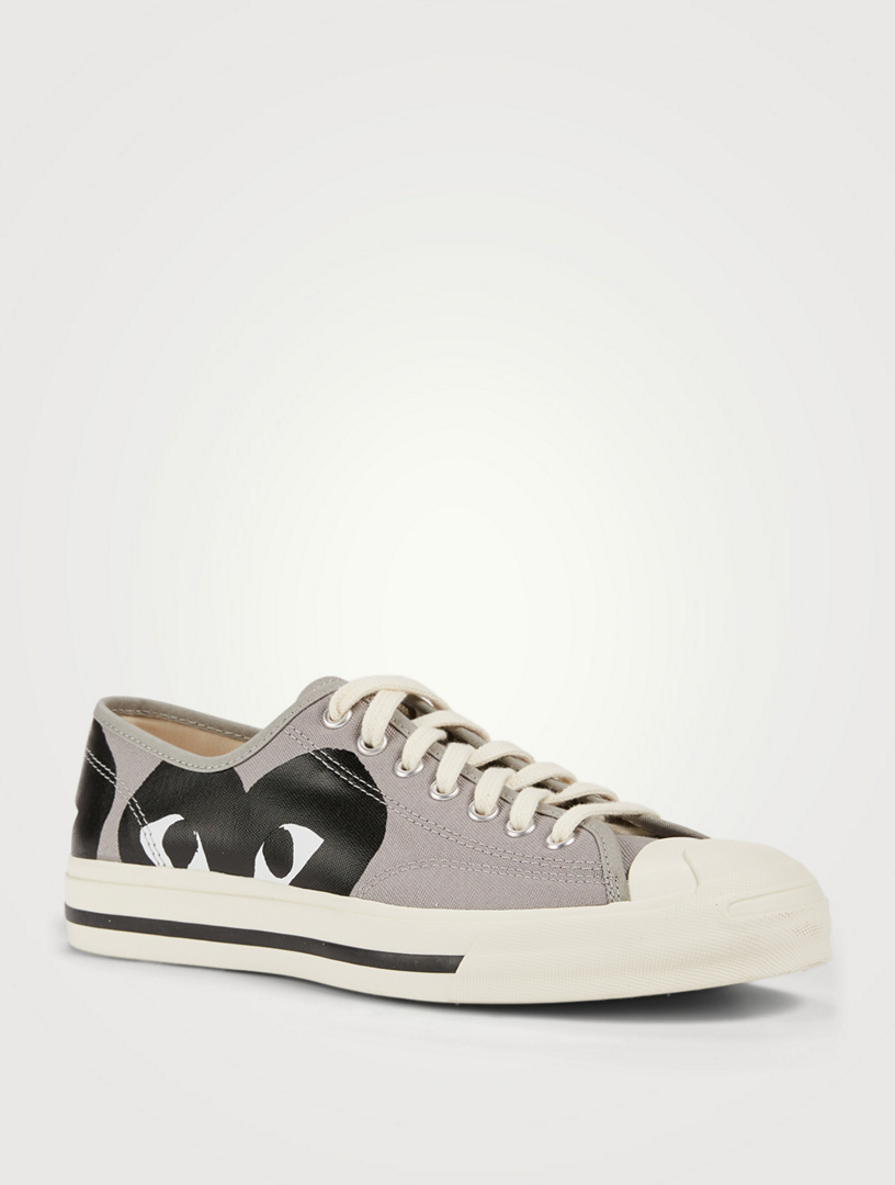 CONVERSE x CDG PLAY Jack Purcell Canvas Sneakers