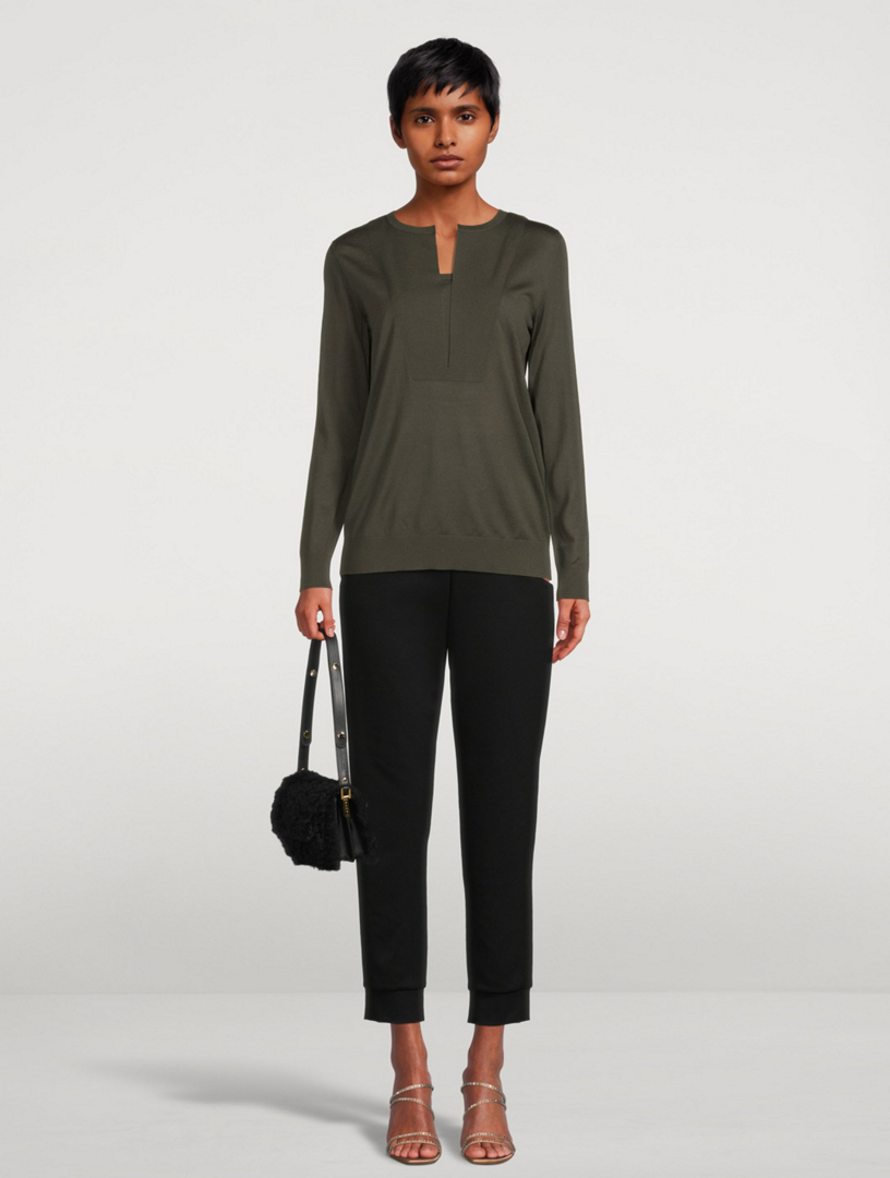 Wool Trompe L'oeil Top
