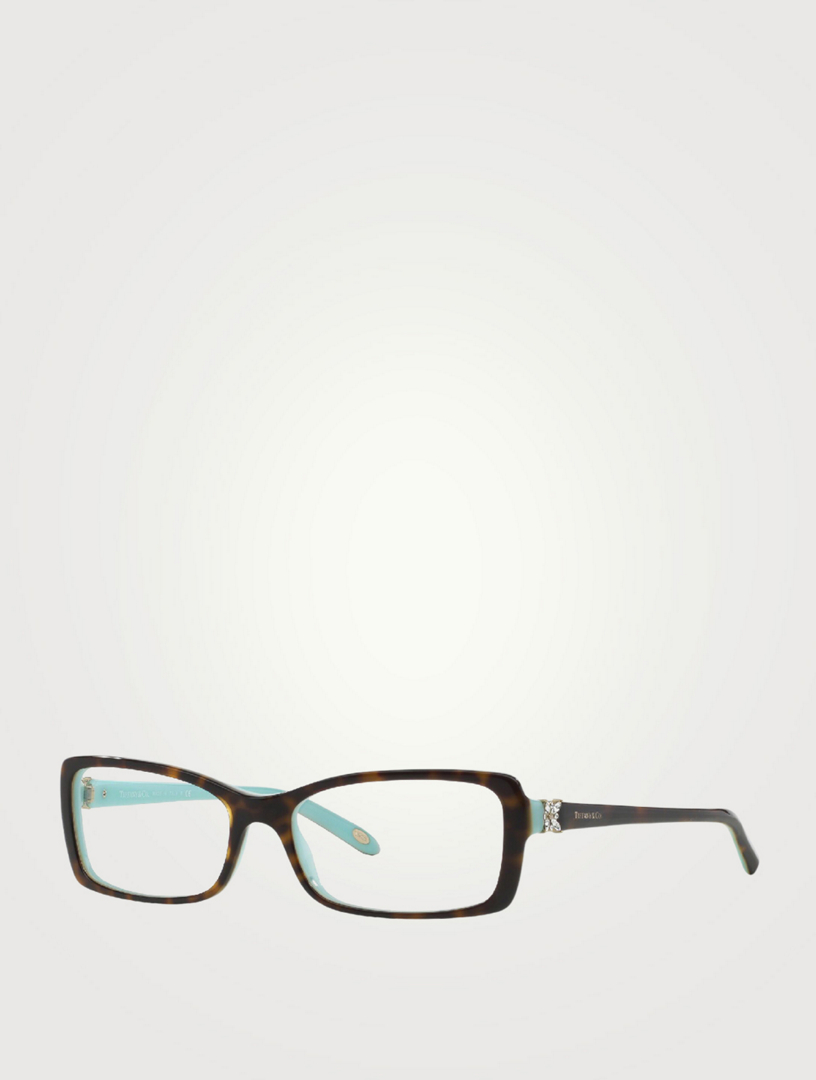 TIFFANY & CO. Rectangular Optical Glasses With Crystals | Holt Renfrew