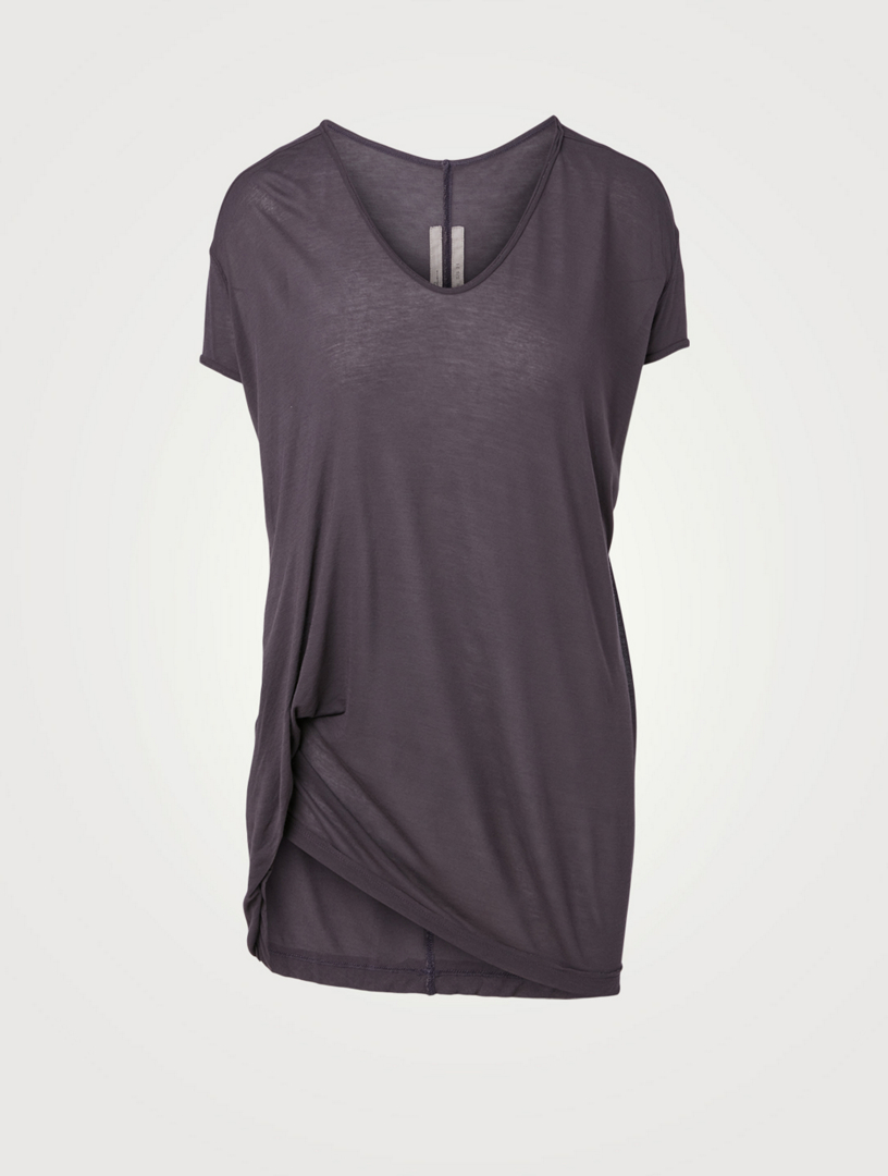 Silk Jersey Hiked T-Shirt