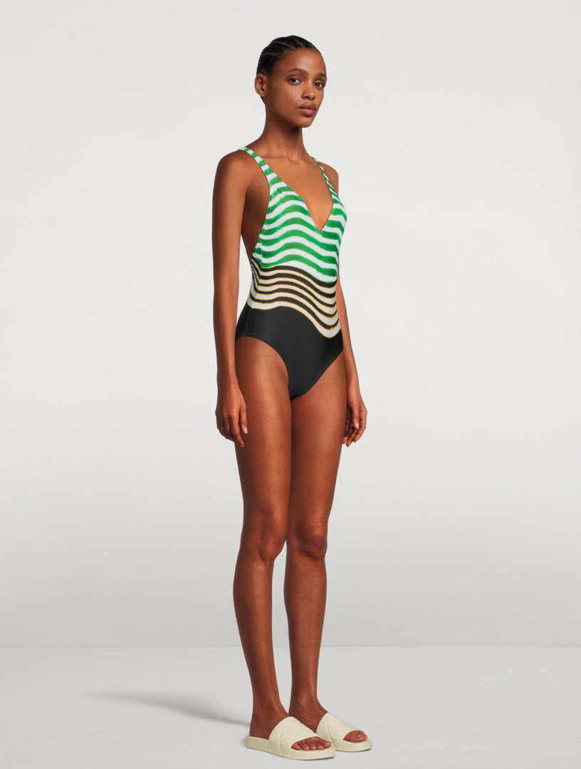 Goya One-Piece Swimsuit In Striped Print