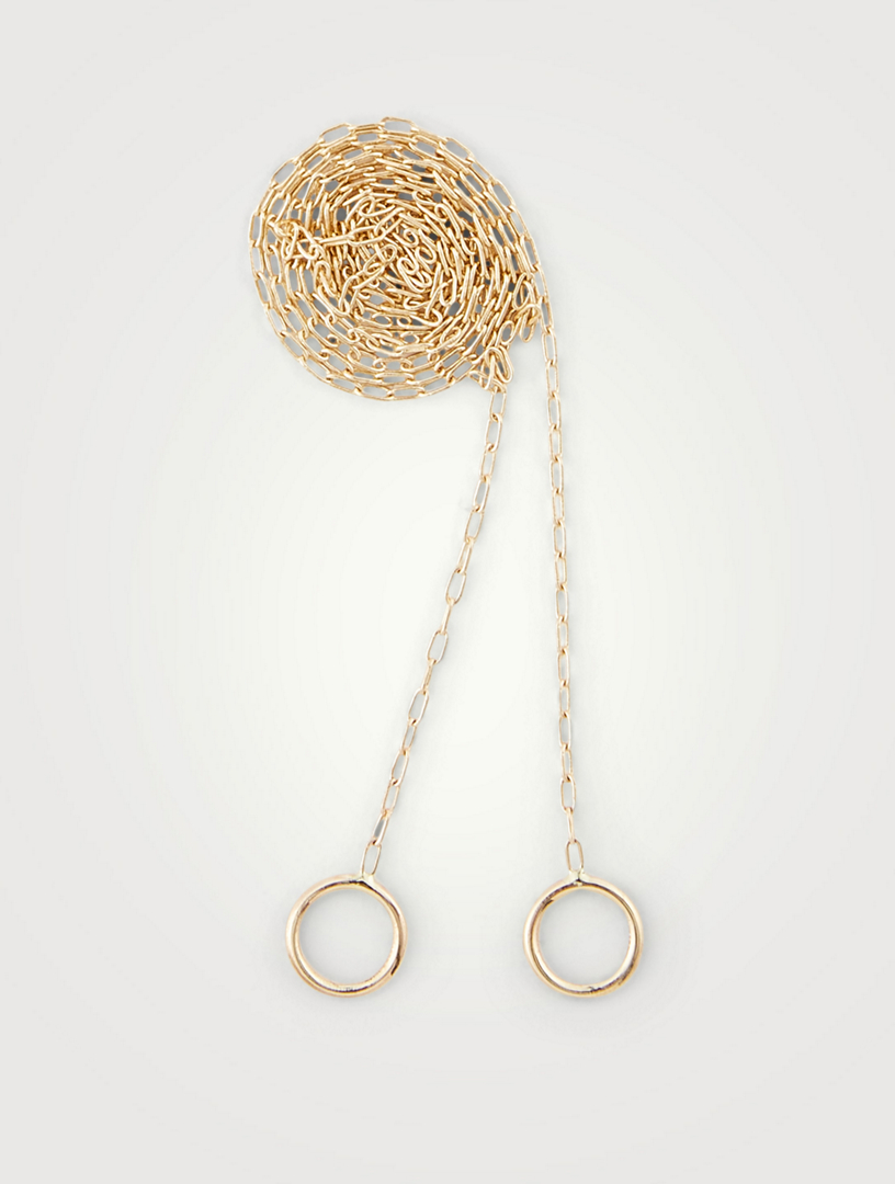 14K Yellow Gold Fine Square Link Chain
