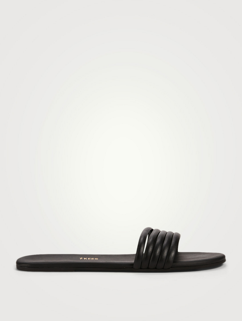 TKEES Serena Leather Slide Sandals Holt Renfrew