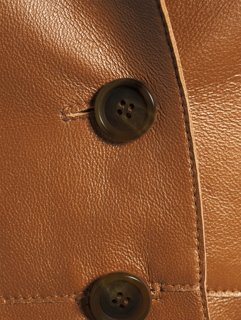 Nappa Leather Pearlized Blazer