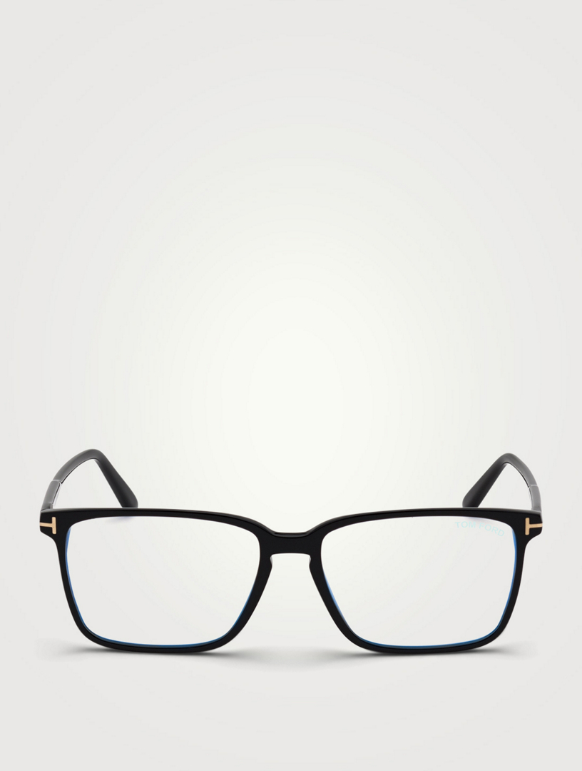 Rectangular Optical Glasses With Blue Block Lenses