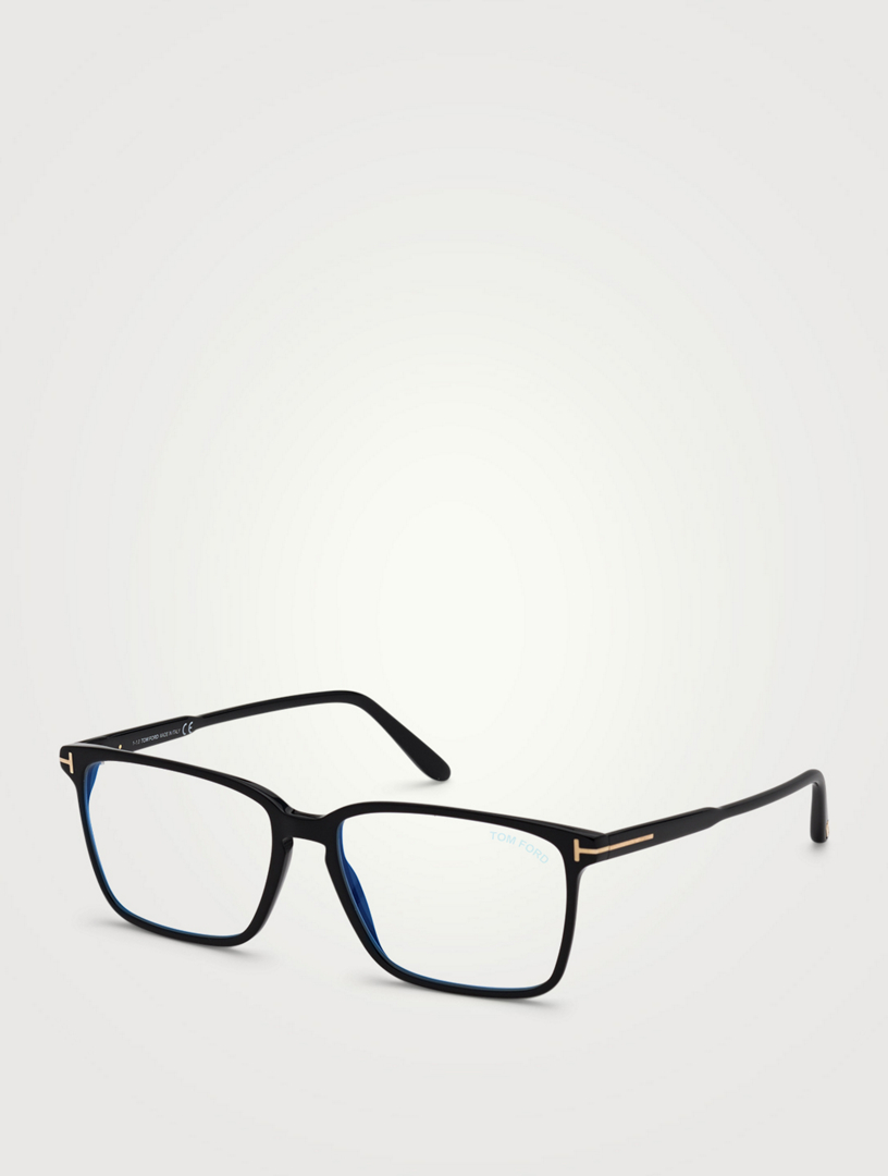 Rectangular Optical Glasses With Blue Block Lenses