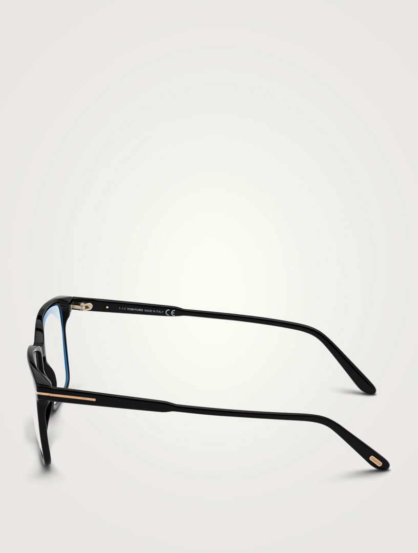 Rectangular Optical Glasses With Blue Block Lenses