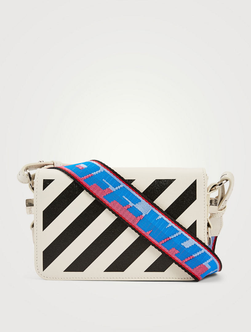 Printed Leather Diag Mini Crossbody Bag Size unica