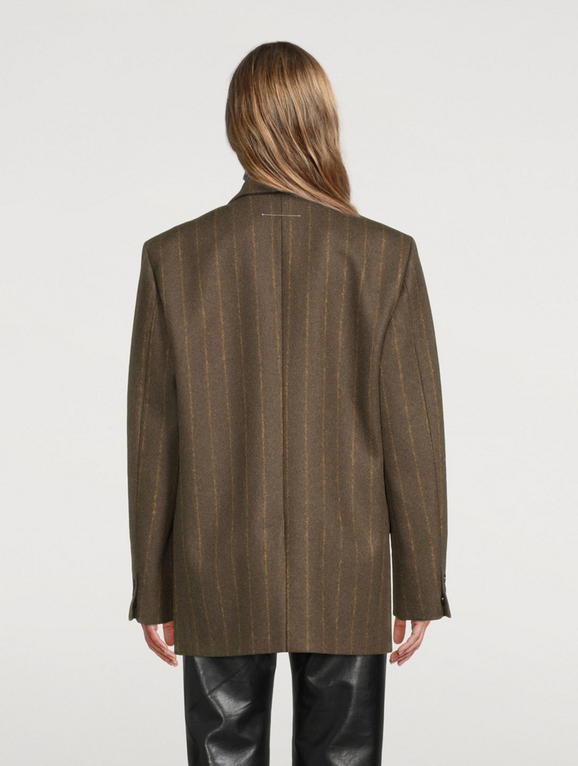 Striped Cape Blazer 2025