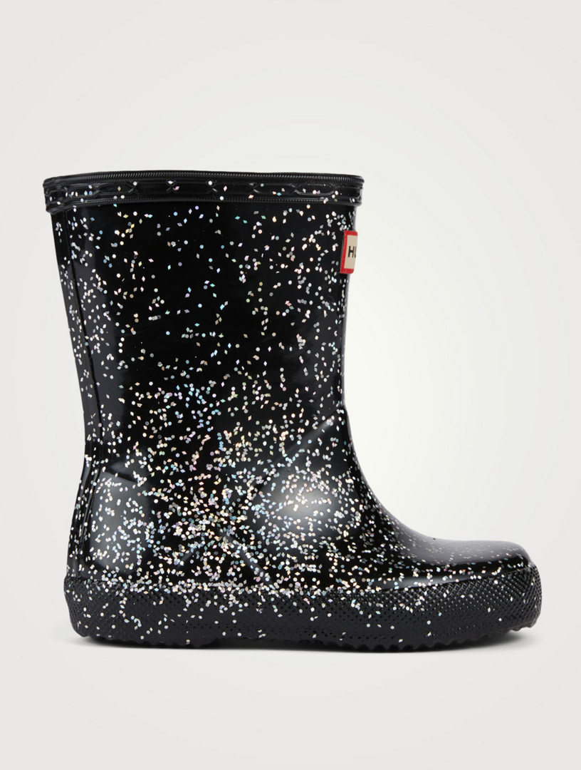 Girls glitter hunter boots best sale