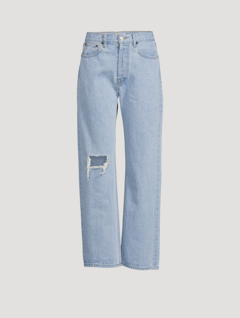 STILL HERE Childhood High-Waisted Relaxed Jeans | Holt Renfrew