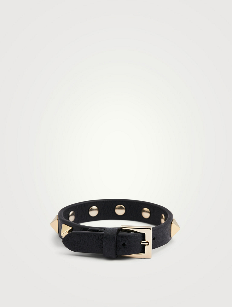 Rockstud Leather Bracelet