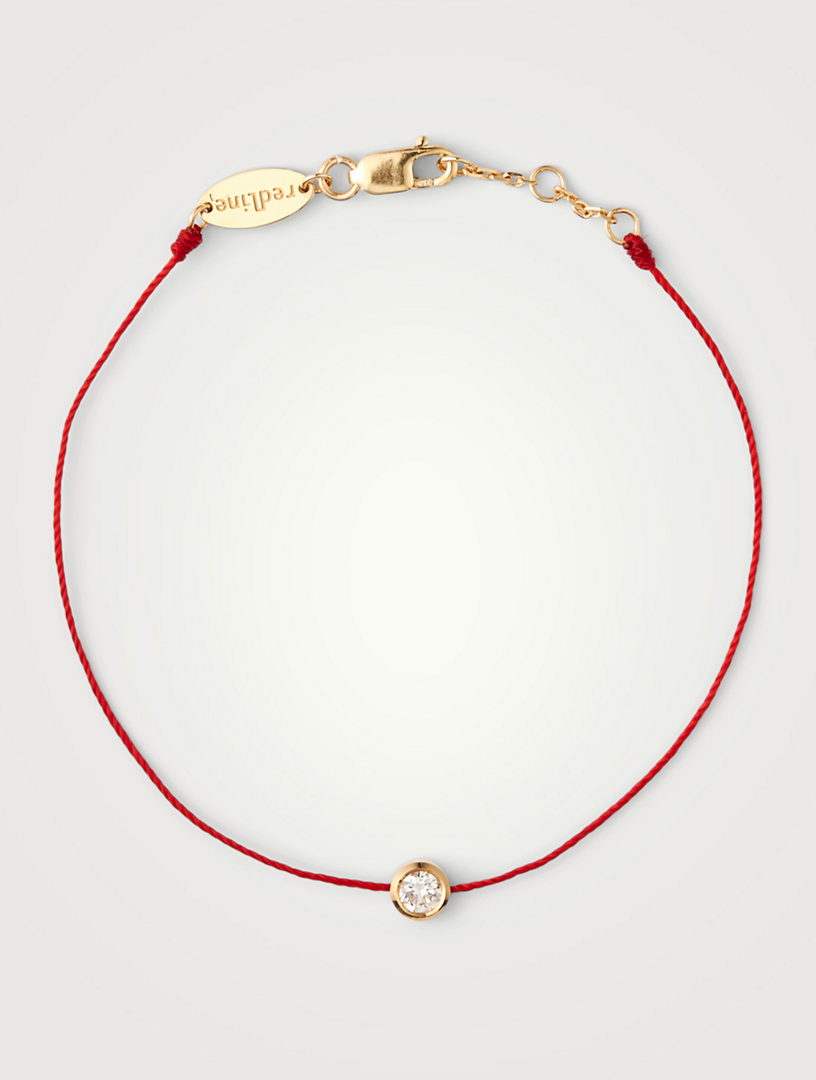 Redline Bijoux – Collier ras du cou en perles sur fil avec fermoir or jaune  - Redline